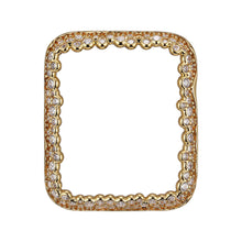 Load image into Gallery viewer, Face view Gold Champagne Bubbles Apple Watch Case jewelry