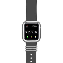 Load image into Gallery viewer, London Band Charms &amp; Minimalist Apple Watch Case - Silver (Gray Band)