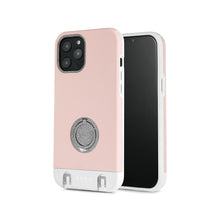 Load image into Gallery viewer, Daydream iPhone Case with removable Carry Strap and Pouch - White / Light Blue / Pink