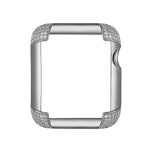 Load image into Gallery viewer, Pavé Corners Apple Watch Case - Silver