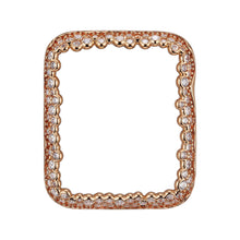 Load image into Gallery viewer, Face view Rose Gold Champagne Bubbles Apple Watch Case jewelry