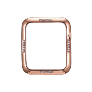 Face view Rose Gold Dash Apple Watch Case jewelry