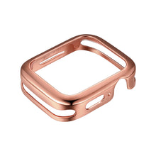 Load image into Gallery viewer, London Band Charms &amp; Minimalist Apple Watch Case - Rose Gold (Navy Band)