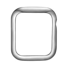 Load image into Gallery viewer, Face view Silver Minimalist Apple Watch Case jewelry