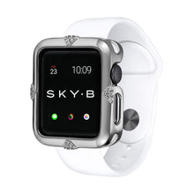 Load image into Gallery viewer, Silver PavÔêÜ?® Points Apple Watch Case jewelry for Women