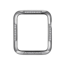 Load image into Gallery viewer, Face view Silver Runway Apple Watch Case jewelry