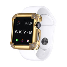 Load image into Gallery viewer, Pavé Corners Apple Watch Case - Gold