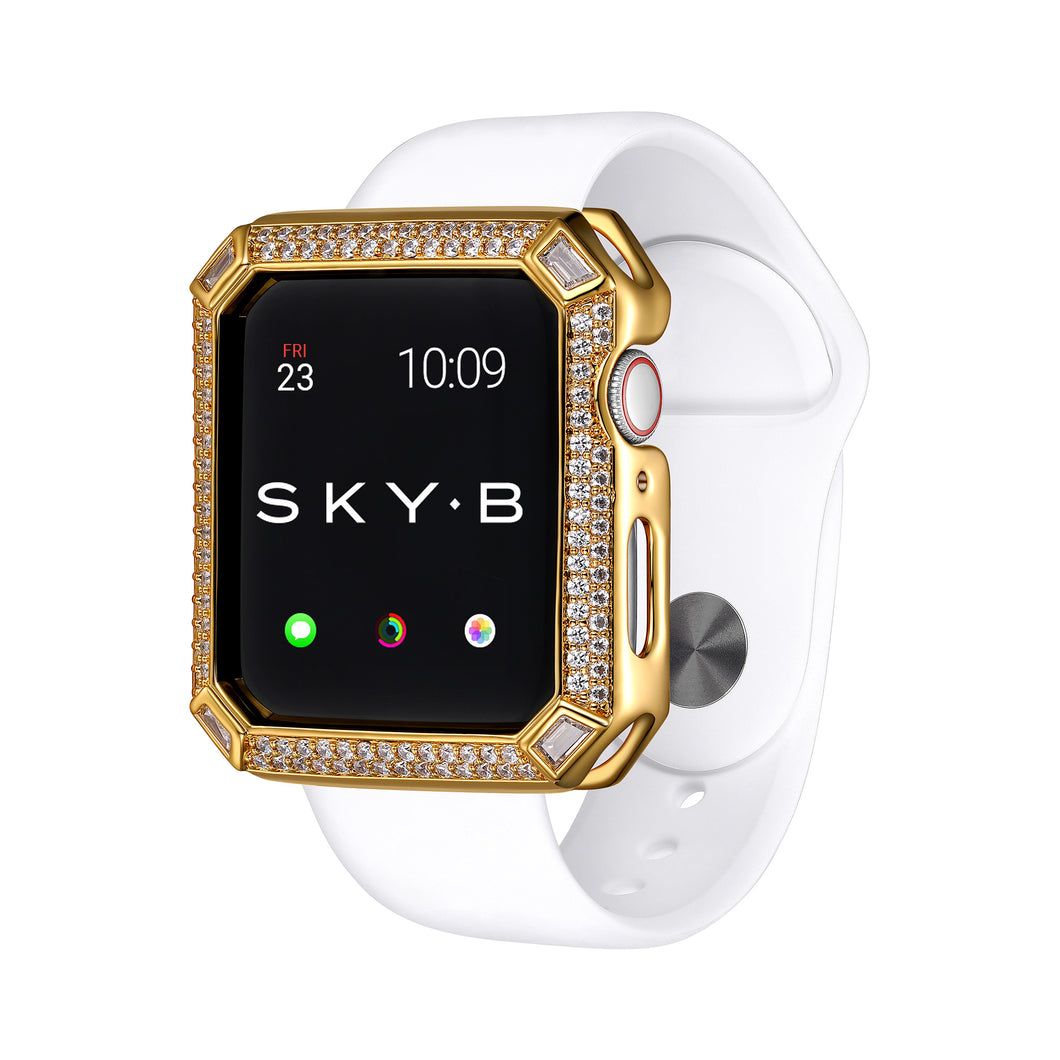 Deco Double Halo Apple Watch Case - Gold